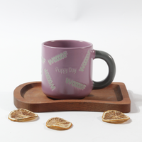 Mug en grès céramique avec couvercle et cuillère - Style classique, sans BPA, compatible micro-ondes et lave-vaisselle, pour lait, café et thé