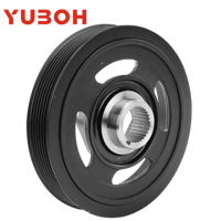 Poulie de vilebrequin YUBOH 13810-R40-A01 pour Honda CR-V Accord Odyssey Crosstour 2006-2012, poulie d'équilibrage harmonique de vilebrequin OEM