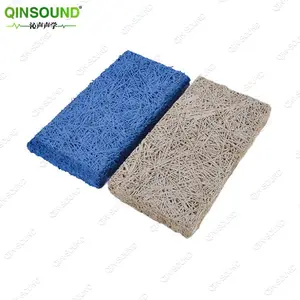 Studio Recording Room Wood Wool Fiber Wall Ceiling Tiles Acoustic Panel Materials For Ceiling