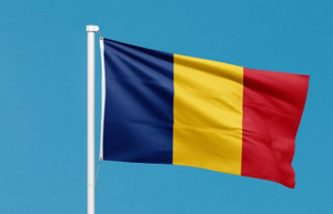 100% Polyester Pays Drapeau National Bleu Jaune Rouge 3x5 pieds Impression Simple Face Drapeau Roumanie - Product Image 5