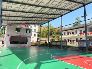 INOLP Venta al por mayor Cancha de baloncesto Instalación sin costuras Silicona PU Rollos prefabricados Diseño de bajo mantenimiento - Product Image 5