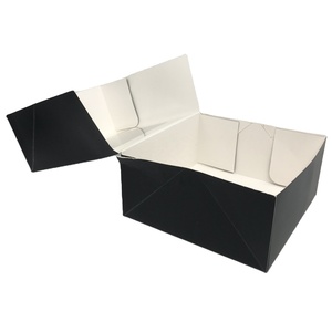 Wholesale Folding Recyclable Cheap White Packaging Kraft Paper Custom Logo High Quality Cake Paper <b>Box</b> With Window - Product Image 2