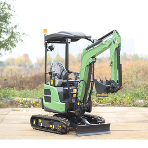 Excavadora Eléctrica de Orugas Verde, Mini Excavadora para Agricultura, Limpieza de Terrenos, Excavación de Zanjas y Uso Doméstico - Product Image 3