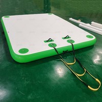 Nouvelle plateforme flottante gonflable, radeau, tapis de yoga aquatique, plateforme de repos personnalisable en PVC pour yacht et loisirs