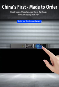 Waterproof Smart <b>Shutter</b> Lock Fingerprint Password Horizontal Bolt Security Lock for Commercial Garage & <b>Rolling</b> Gate - Product Image 3