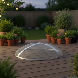 Écran anti-étincelles pour foyer extérieur en acier inoxydable, 36 pouces, avec couvercle à ouverture facile, pour jardin et patio - Product Image 2