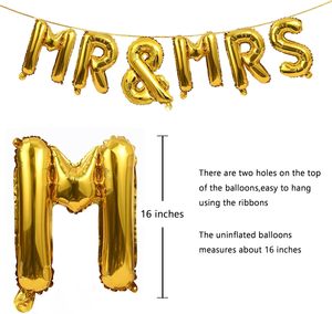 ชุดลูกโป่งฟอยล์สีทอง16นิ้วชุดลูกโป่งสำหรับงานหมั้นของตกแต่งงานปาร์ตี้ - Product Image 3