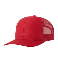 Gorra de béisbol unisex de poliéster/algodón rojo chino, estilo nuevo de otoño, moderna, con visera ligeramente curvada, tipo camionero, para exteriores, protección solar.
