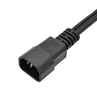 Câble d'extension d'alimentation en Y double femelle C14 vers 2 x C13 10A/13A, adaptateur en cuivre certifié CE, indice de protection IP20, calibre 16, pour serveur UPS