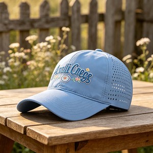 Casquette de baseball ajustée à 6 panneaux, séchage rapide, avec logo personnalisé, haute qualité, dos fermé, sans couture, pour le sport, vente en gros - Product Image 3