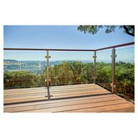 Rampe d'escalier Prima en acier inoxydable, rampe de balcon durable, rampe extérieure résistante