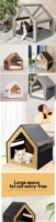 Kunden spezifische Indoor Luxus Pet House Massivholz Hunde bett Möbel mit nachhaltigem Merkmal und gedrucktem Muster