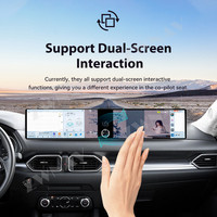 ZWNAV Double écran 12,3 pouces Carplay pour Mazda CX-5 2017-2025 Lecteur multimédia GPS Navi BT WIFI Écran tactile Radio de voiture Wirecarplay