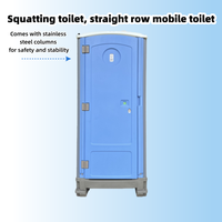 Toilettes publiques portables d'extérieur au design moderne, en matériau HDPE écologique, avec garantie d'un an pour les écoles et les parcs