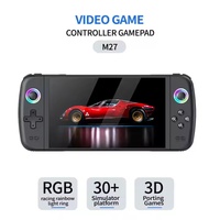 Console de jeu portable Gamegaga M27, écran IPS 7,0 pouces, 64 Go, 20 000 jeux, lumière RVB, joystick, portable, rétro, Wi-Fi, quad-core