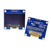 Módulo de Pantalla OLED GJD Blanco/Azul de 1.3 Pulgadas 128*64 con Interfaz I2C, Controlador SH1106, 3V/5V, con Conector