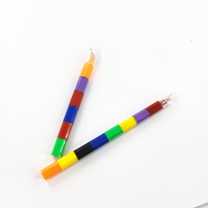 Tùy Chỉnh Sáp Ong Tắm Tam Giác Đậu Nành Bút Chì Màu Cho Trẻ Em - Product Image 5