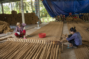 Rouleau de tapis écologique en fibre de coco naturelle, 65kg, 10m, marron pour pavage de passerelle à vendre - Product Image 6