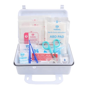 Botiquín de Primeros Auxilios de Plástico Personalizable para 10 Personas, Montado en la Pared, Vacío, Impermeable, para Hogar y Oficina - Product Image 4