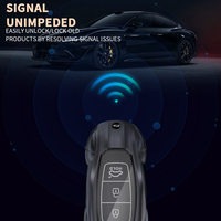 Nouvelle coque de protection en alliage de zinc pour clé de voiture, design aérodynamique, en métal et silicone, pour télécommande intelligente Hyundai 2018-2026