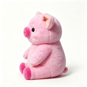 Peluche de cerdo personalizado, cerdo de peluche rosa, lindo juguete de peluche de cerdo, peluche de cerdo de granja, muñeco de cerdo rosa gordo - Product Image 2