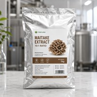 Extrait de champignon Maitake naturel en poudre, 30% 50% de polysaccharides, complément alimentaire de qualité alimentaire