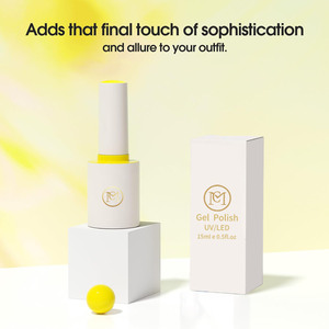 Vernis à ongles gel UV <span class=keywords><strong>jaune</strong></span> néon brillant brillant à tremper Style français pour une utilisation en salon certifié - Product Image 2