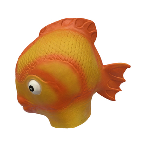 Maschera Realistica di Pesce Rosso e Oro, Costume di Halloween, Accessorio Teatrale, Maschera Integrale in Lattice con Stampa Serigrafica a 1 Colore - Product Image 4