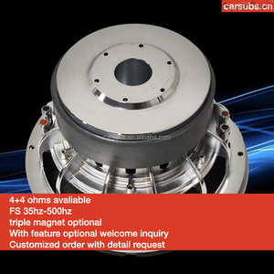 4 + 4 ohms 10 "xe bass loa siêu trầm RMS 300W nhiệm vụ nặng nề 12 inch đỉnh 1500W đỉnh SPL xe loa siêu trầm - Product Image 4