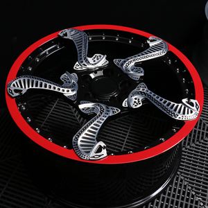 Jantes en alliage de 17, 18, 19, 20, 21, 22 pouces, design simulé en deux parties, roue de voiture de tourisme, roues forgées Cobra à cinq branches personnalisées - Product Image 6