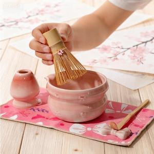 Personalized Christmas Gift Luxury Pottery Matcha Chasen Holder Whisk Stand Gift <b>Set</b> Ceramic Matcha Bowl With Spout - Product Image 5