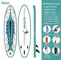 Nouvelle planche à pagaie gonflable de taille moyenne à double couche en EVA certifiée CE pour adultes, planche pour eaux calmes, planche pour débutants, polyvalente