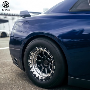 Jantes de course en alliage d'aluminium forgé DW 17 18 19 20 pouces 5x114.3 noires avec système Beadlock pour Nissan Skyline GTR R35, jantes de course légères - Product Image 5