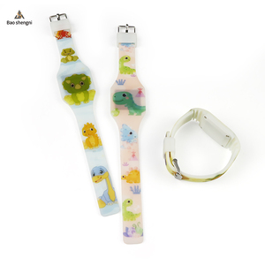 Montre numérique en silicone pour fille, montres lumineuses de nuit, affichage LED étincelant, montre-bracelet étanche - Product Image 5