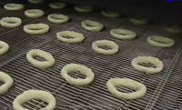 Extrusión de carne picada 3D, antigua baqueta, forma de anillo de cebolla, maquinaria de procesamiento de carne
