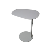 Table basse ADA ZLR02 moderne et minimaliste à hauteur réglable avec structure en métal et plateau en MDF pour salon et appartement