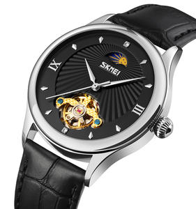 Skmei jam tangan-Reloj de pulsera mecánico de acero inoxidable, automático, 9251 - Product Image 1