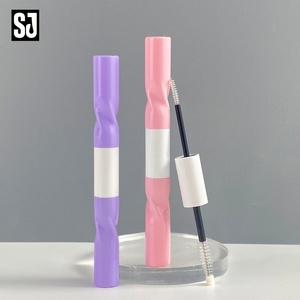 Nouveau Contenant Cosmétique en Plastique 2-en-1 Personnalisable avec Logo – Tube Double Tête pour Maquillage, Brillant à Lèvres, Eyeliner, Sérum Croissance Cils et Mascara - Product Image 3