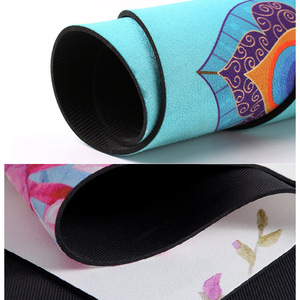 Tapete de Yoga Redondo Ningbo Science, 70x70x5mm, de Gamuza y Goma Antideslizante, para Fitness y Meditación - Product Image 2