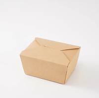 Boîte carrée en papier kraft jetable multi-tailles avec boucle, pliable et auto-scellante, pour emballage alimentaire pour bébé, Shandong Large