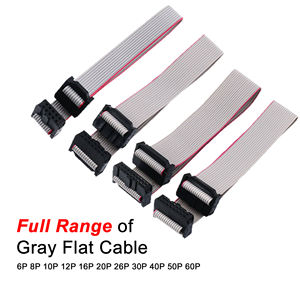 工厂定制 FC 16P IDC 灰色扁平带状电缆，带 2*8P 2.54mm 间距 100mm 电线，适用于电子设备 LED 屏幕 PCB - Product Image 2