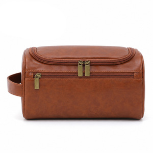 Trousse de Toilette Suspendue pour Homme 2026, Grande Capacité, en Cuir PU, Organisateur de Voyage Imperméable avec Crochet pour <span class=keywords><strong>Voyages</strong></span> d'Affaires - Product Image 1