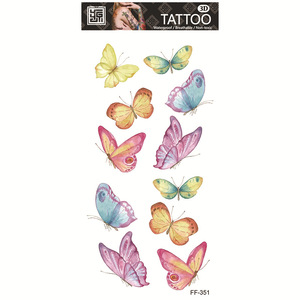 Nouveaux Tatouages Temporaires Papillons Indiens en Papier 2026 – Autocollants Écologiques Résistants à l'Eau pour le Corps – Art Corporel Coloré - Product Image 2