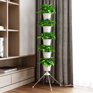 Soporte de Acero Inoxidable de Varios Niveles <span class=keywords><strong>para</strong></span> Macetas, Estante Decorativo Simple de Estilo Piso <span class=keywords><strong>para</strong></span> Sala de Estar, Balcón, Interior, <span class=keywords><strong>para</strong></span> <span class=keywords><strong>Plantas</strong></span> en Maceta - Product Image 2