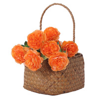 Offre Spéciale : Fleurs Artificielles Décoratives Européennes à 3 Têtes sur Tige Unique pour la Décoration de Mariages et d'Intérieurs – Fabricant