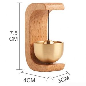Sonnette de porte sans fil en bois, carillon éolien décoratif pour l'entrée de la maison, idéal pour l'ouverture de la maison et la décoration intérieure - Product Image 2