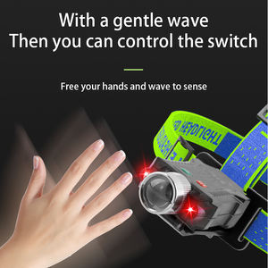 Многофункциональный зажим для фар с регулируемым зумом, датчик ладони, перезаряжаемый светодиодный предупреждающий маяк с магнитом, аварийный фонарь - Product Image 3