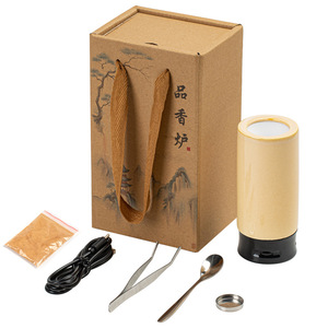 <b>Ceramic</b> Electric Incense Burner With Digital Display For Home And Car Use Aromatic <b>Diffuser</b> Timer Temperature Control - Product Image 4