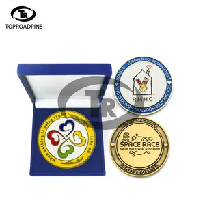 Manufacturer Custom Souvenir Gold Silver Copper Enamel Zinc Alloy 3D Metal Crafts Challenge Commemorative Coin