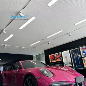 Paneles de yeso perforados aleatorios de <span class=keywords><strong>12</strong></span> mm con agujeros cuadrados y redondos para techos acústicos, diseño de China. - Product Image 1